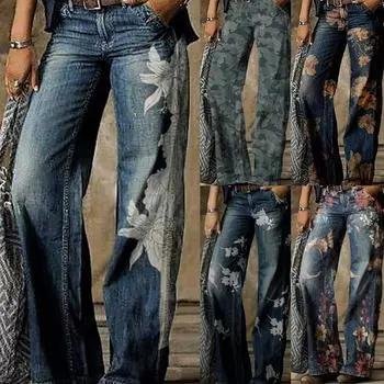 Модные женские повседневные однотонные брюки с подтяжкой бедер и широкими штанинами с высокой талией XL мятный зеленый