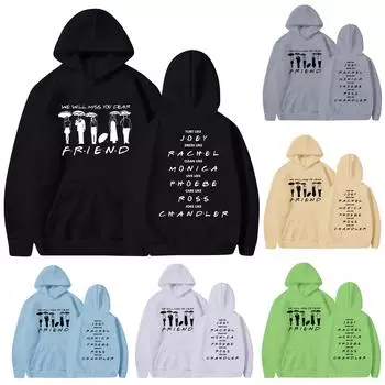 Модные женские повседневные пуловеры с длинными рукавами и капюшоном с принтом XXL чёрный