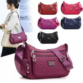 Модные женские повседневные сумки через плечо, легкие водонепроницаемые сумки Oxford Package, женские, большой емкости, дорожная сумка через плечо 27*10*19cm чёрный