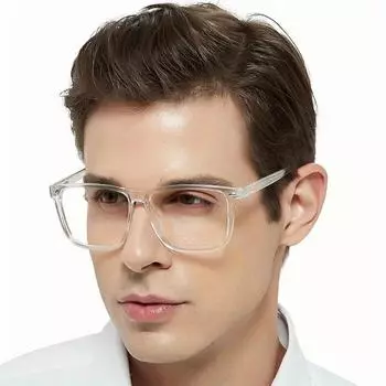 Модные женские прозрачные очки для компьютера с защитой от синего света, квадратные очки с защитой от синего света, оправа для очков в стиле ретро прозрачный