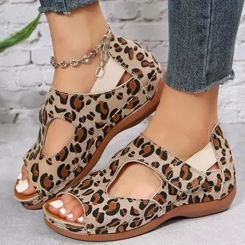 Модные женские сандалии 2024 года, модная летняя обувь для женщин, каблуки, сандалии, женская летняя обувь, повседневные туфли на танкетке с босоножками на платформе 35 бежевый