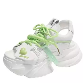 Модные женские сандалии, дизайнерские новые брендовые босоножки с толстой подошвой, на танкетке, женские сандалии на толстой платформе с перекрестными шнурками, уличные сандалии 34 розовый