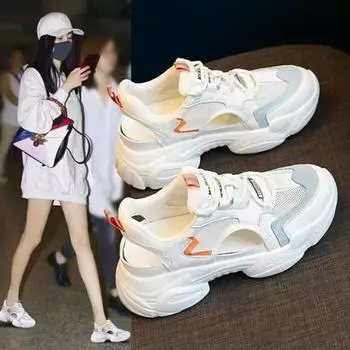 Модные женские сандалии, летние, новые, женские, на платформе, массивные, удобные, с открытым носком, повседневные, спортивные сандалии, женская обувь 36