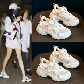 Модные женские сандалии, летние, новые, женские, на платформе, массивные, удобные, с открытым носком, повседневные, спортивные сандалии, женская обувь 35 синий