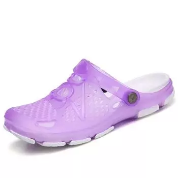 Модные женские сандалии, летние тапочки 2024 года, новые женские туфли для отдыха на природе, пляжная повседневная обувь, дешевые женские сандалии, водная обувь, женская обувь Sandalia 34 фиолетовый