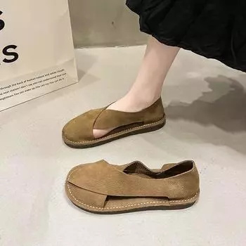 Модные женские сандалии Летние женские туфли с открытым носком Плоские сандалии для женщин Нескользящие удобные легкие прогулочные сандалии 35 бежевый