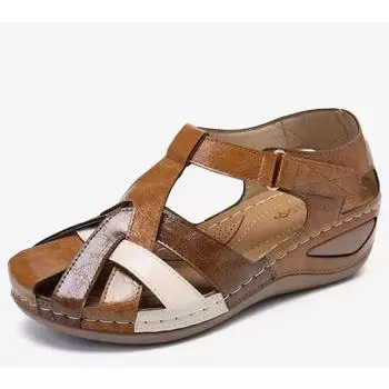 Модные женские сандалии Летние женские туфли с открытым носком Плоские сандалии для женщин Нескользящие удобные легкие прогулочные сандалии 35 синий