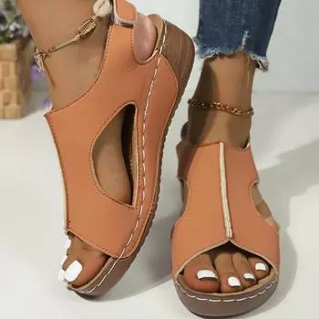 модные женские сандалии лето 2024 обувь сандалии женские туфли с открытым носком женская повседневная обувь для женщин уличные женские сандалии мягкие женские 36 белый