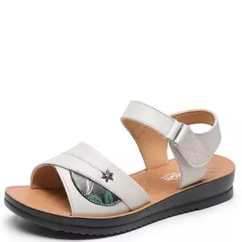 Модные женские сандалии Модные уличные туфли на танкетке Прогулочная обувь Женские летние туфли на плоской подошве Нескользящая мягкая подошва Для пожилых людей Пляжная удобная повседневная обувь 35