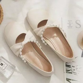 Модные женские сандалии на плоской подошве с бантом, балетная танцевальная обувь, новинка сезона весна-лето, модельная прогулочная повседневная женская обувь, Zapatos De Mujer 35