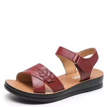 Модные женские сандалии с мягкой строчкой, удобные плоские открытые пляжные туфли, обувь для походов, модные женские тапочки, обувь 3 цветов 35