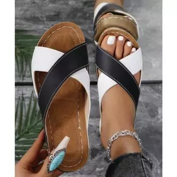 модные женские сандалии с открытым носком летние сандалии на танкетке летняя обувь женские тапочки элегантные сандалии на каблуках сандалии на каблуках 36 чёрный