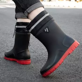 Модные женские сапоги большого размера с короткими, средними, высокими сапогами, водонепроницаемые, резиновые сапоги для работы на открытом воздухе, сапоги на платформе 39