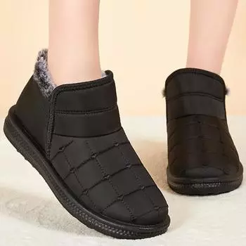 Модные женские сапоги для снега, женские сапоги больших размеров, водонепроницаемая женская обувь, сохраняющая тепло, обувь для женщин, плюшевые новые зимние сапоги Botas Mujer 36 кофейный