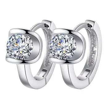 Модные женские серьги-хагги с инкрустацией кубическим цирконием, пирсинг, праздничные украшения, подарок ARI