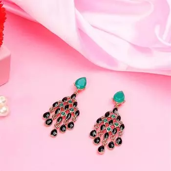 Модные женские серьги-люстры