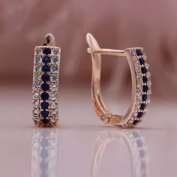 Модные женские серьги, простые геометрические серьги с инкрустацией стразами, серьги из розового золота для девочек, друзей и семейных подарков розового золота