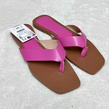 Модные женские шлепанцы, однотонные, плоские, пляжные тапочки для женщин, мягкая ПУ кожа, женская обувь, большие размеры, повседневные шлепанцы 37 чёрный