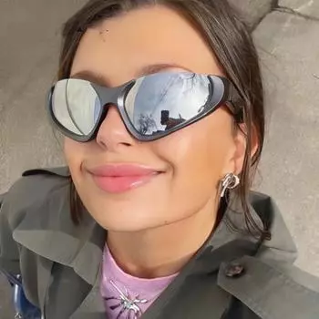 Модные женские солнцезащитные очки без оправы, винтажные дизайнерские солнцезащитные очки, очки с защитой от ультрафиолета, очки для вождения