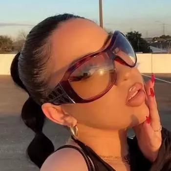 Модные женские солнцезащитные очки, большие солнцезащитные очки с большой оправой, мужские очки с полной оправой для занятий спортом на открытом воздухе, универсальные очки