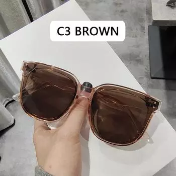 Модные женские солнцезащитные очки большого размера, мужские роскошные винтажные квадратные солнцезащитные очки UV400, черные женские очки в стиле ретро Other