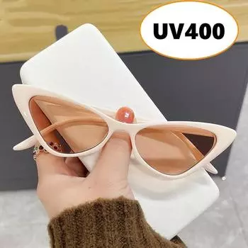 Модные женские солнцезащитные очки «кошачий глаз» в стиле хип-хоп в стиле ретро с защитой от ультрафиолета UV400 для мужчин и женщин, модные солнцезащитные очки для путешествий AS PICTURE
