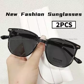 Модные женские солнцезащитные очки леопардового цвета, черные, квадратные, с большой оправой, солнцезащитные очки UV400, большие, для вождения, велоспорта, солнцезащитные очки для мужчин as picture