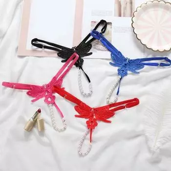 Модные женские стринги, износостойкие женские трусики с низкой талией One Size