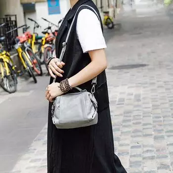 Модные женские сумки через плечо Boston, маленькая женская сумка из натуральной кожи, женские сумки через плечо из воловьей кожи фиолетовый