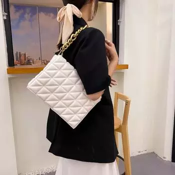 Модные женские сумки через плечо, новые модные сумки Lingge, маленькие, ароматные, стильные, с толстой цепочкой, корейские, для отдыха, универсальные, для отдыха на открытом воздухе, ручные сумки