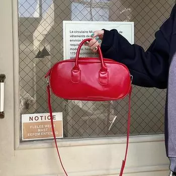 Модные женские сумки через плечо, простые сумки из искусственной кожи, повседневная сумка через плечо большой вместимости, портативная сумка с верхней ручкой для поездок на работу