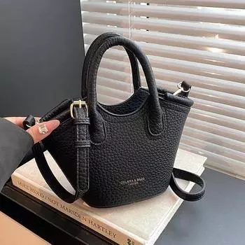 Модные женские сумки через плечо Универсальные дизайнерские сумки Сумки через плечо для женщин Сумка-ведро Кошелек и сумки one size серый