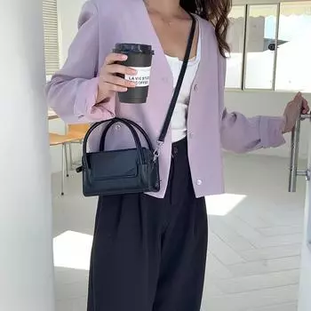 Модные женские сумки через плечо, высококачественные кожаные небольшие квадратные сумки, универсальные ручные сумки, винтажные сумки через плечо