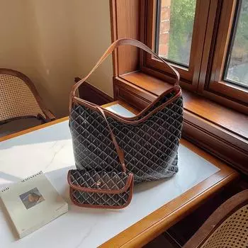 Модные женские сумки, классический дизайн, сумка через плечо, большая вместимость, женская повседневная сумка-тоут