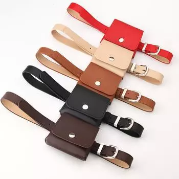 Модные женские сумки на ремне, однотонные сумки на ремне, женские сумки из искусственной кожи, поясная сумка, повседневный кошелек, кошелек, нагрудный ремень, сумка через плечо коричневый