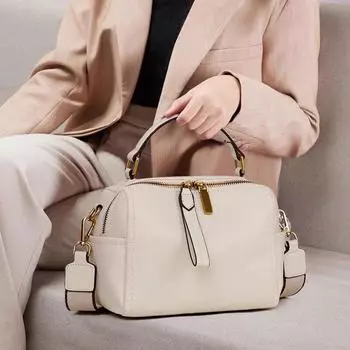 Модные женские сумки, женская сумка-мессенджер большой емкости, наплечный ремень со змеиным принтом, натуральная кожа, сумка-подушка через плечо покинуть белый