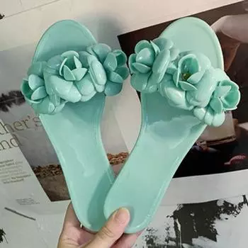 Модные женские тапочки летние уличные тапочки на плоской подошве желеобразные сандалии женские новые пляжные женские туфли Sandalias De Mujeres 35 фиолетовый