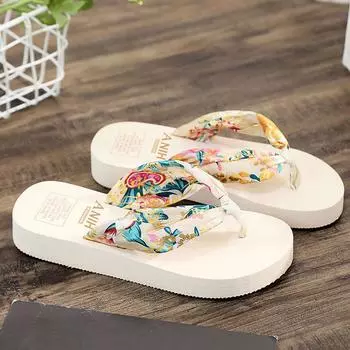 Модные женские тапочки, женские летние шлепанцы в стиле ретро, повседневные тапочки, сандалии на плоской подошве, пляжные женские тапочки на плоской подошве с открытым носком 37 бежевый