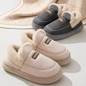 Модные женские теплые зимние сапоги из искусственной замши, новые пушистые плюшевые ботинки, зимние стеганые хлопковые сапоги для пары, большой размер 44-45 36-37