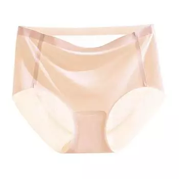 модные женские трусики Ice Silk, бесшовные, со средней талией, антибактериальные, женские трусы, хлопковые, дышащие, большого размера, шорты-стринги M