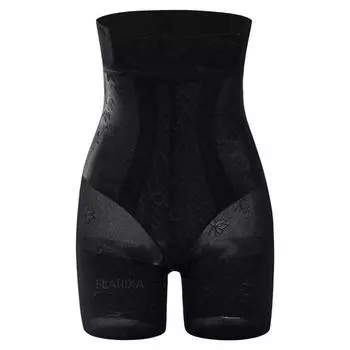 модные женские трусики с высокой талией и плоским животом, утягивающие трусы, утягивающие трусы, дышащие шорты-боксеры M(40-50kg) зелёный