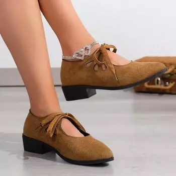 модные женские туфли 2024 года, модные женские туфли на шнуровке на высоком каблуке, горячая распродажа, туфли-лодочки больших размеров на каждый день, женские сексуальные туфли с острым носком, женские туфли-лодочки 36 чёрный