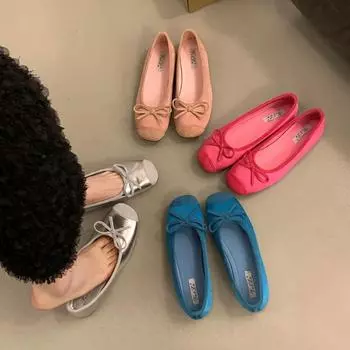 Модные женские туфли на открытом воздухе с квадратным носком Весна-лето Женская обувь Мэри Джейн Брендовые дизайнерские туфли с бантом на плоской подошве Zapatos De Mujer 35 синий