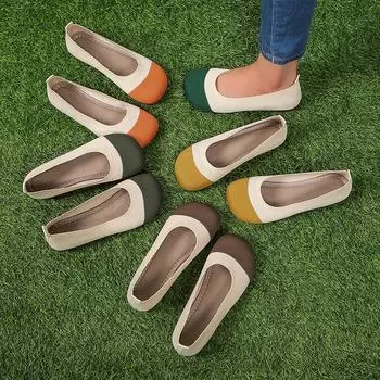 Модные женские туфли на плоской подошве 2024 года, новые весенне-осенние прогулочные туфли с круглым верхом, удобные туфли в стиле Лолита, кроссовки Zapatos De Mujer 35