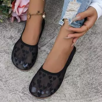 Модные женские туфли на плоской подошве из сетки, осенние повседневные сандалии с мелким узором, модные 2024 новые туфли-лоферы, удобные для ходьбы, брендовые мягкие женские туфли Zapatos 36 бежевый