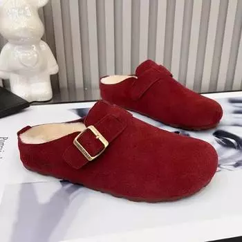 модные женские туфли на плоской подошве с мехом, замшевые мокасины на платформе, зимние плюшевые теплые хлопковые туфли 2025 года, модные шлепанцы, повседневные, удобные, Zapatos Mujer 35 верблюд