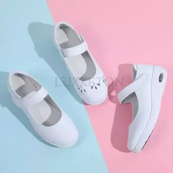 Модные женские туфли на плоской подошве Весенняя мода Удобная мягкая подошва Легкие дышащие универсальные повседневные туфли на плоской подошве для женщин 34