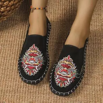 Модные женские туфли на плоской подошве весна/осень с круглым носком на плоской подошве для женщин, удобные туфли-лоферы без застежек, лаконичные легкие повседневные офисные туфли для женщин 36 чёрный