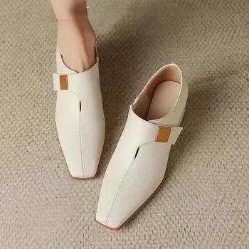 Модные женские туфли на высоком каблуке, новые ботильоны на квадратном каблуке с заостренным носком, женские туфли на каблуке для женщин Botas De Mujer 35