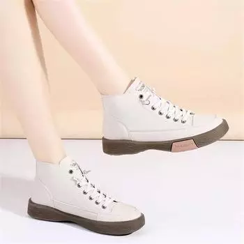 Модные женские туфли размером 35 щиколотки, кроссовки Bot Trainer Shoes, высокие ботинки, кроссовки, спортивные туфли Luxery, лоферы, универсальные модели бренда Shuse 35
